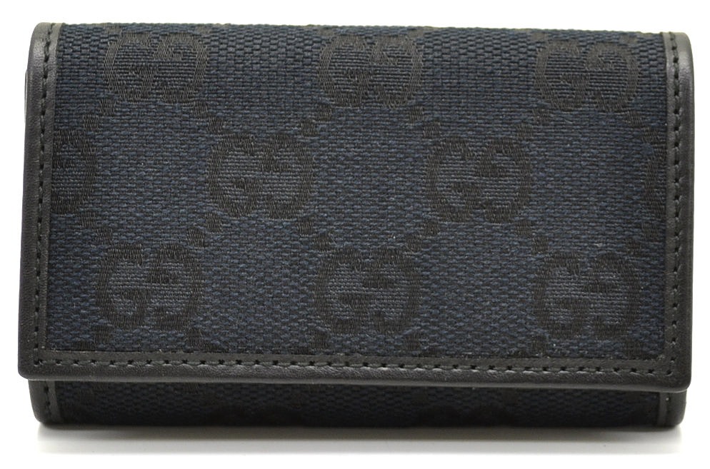 新品未使用 現行 GUCCI キーケース キーリング 6連 レザー 箱保存袋