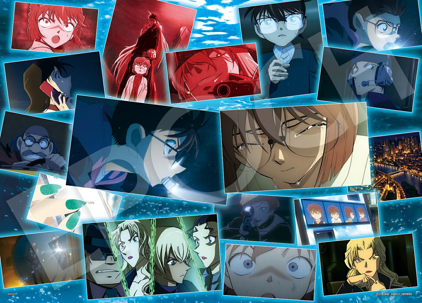 名探偵コナン 黒鉄の魚影 サブマリン クリアファイルA4 シール 名探偵