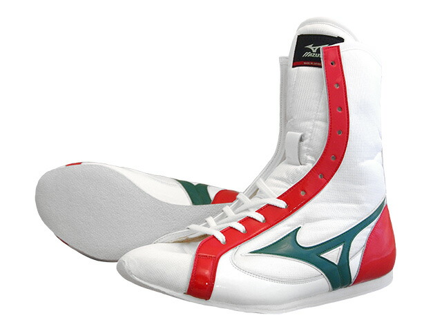 Mizuno ボクシングシューズ ホワイト/ゴールド Mizuno ボクシング