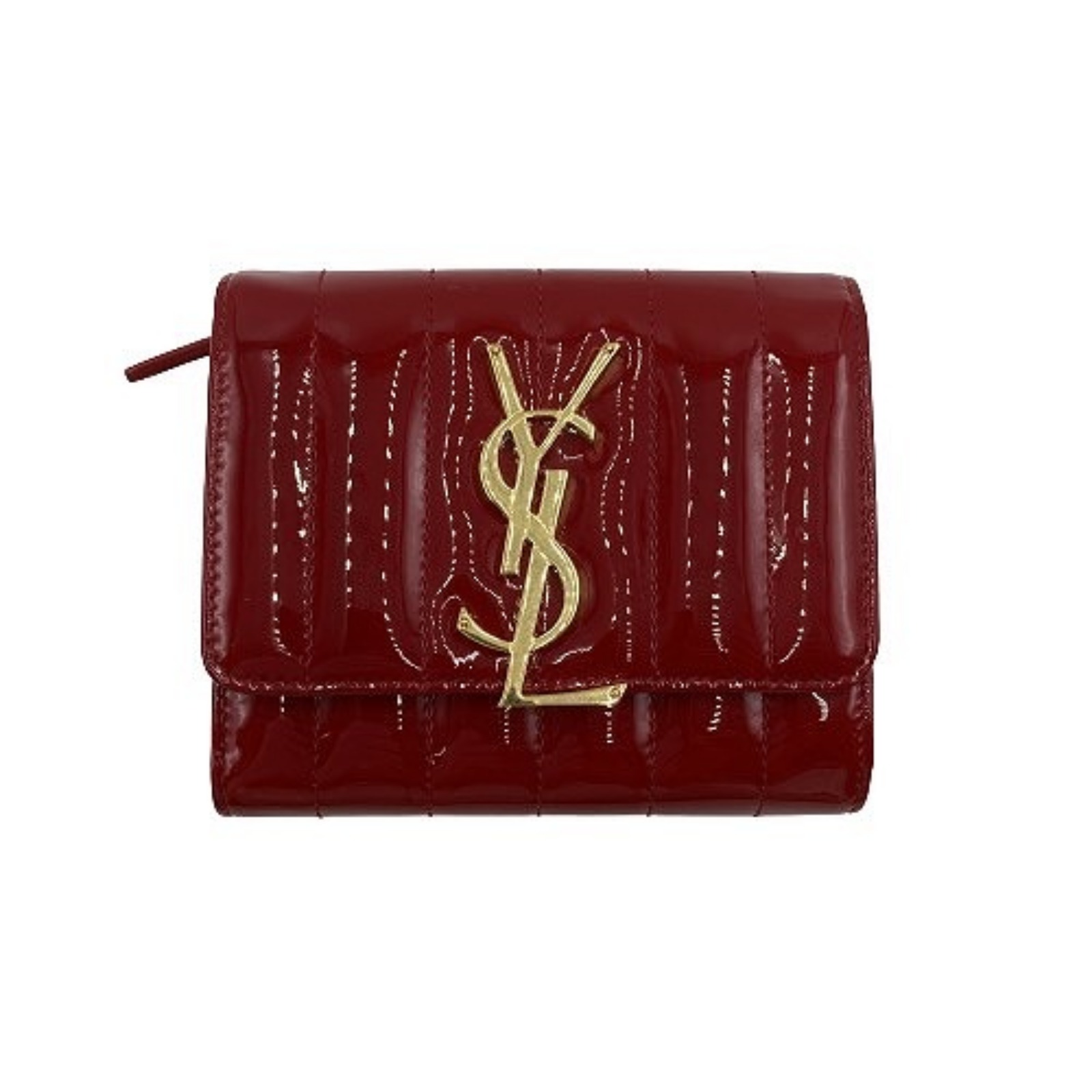 サンローラン財布レッド