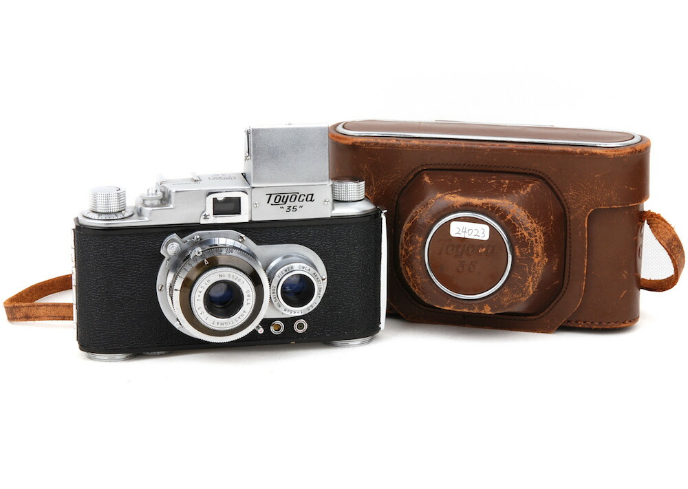 TOYOCAFLEX 二眼レフカメラ レンズ8cm f3.5 革ケース美品 TOYOCAFLEX