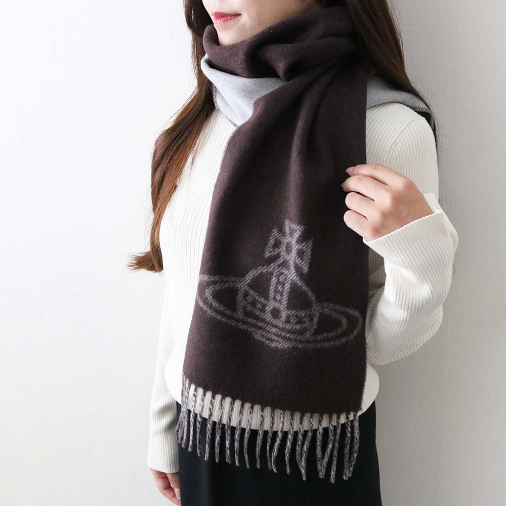 VivienneWestwood リバーシブル ウールマフラー