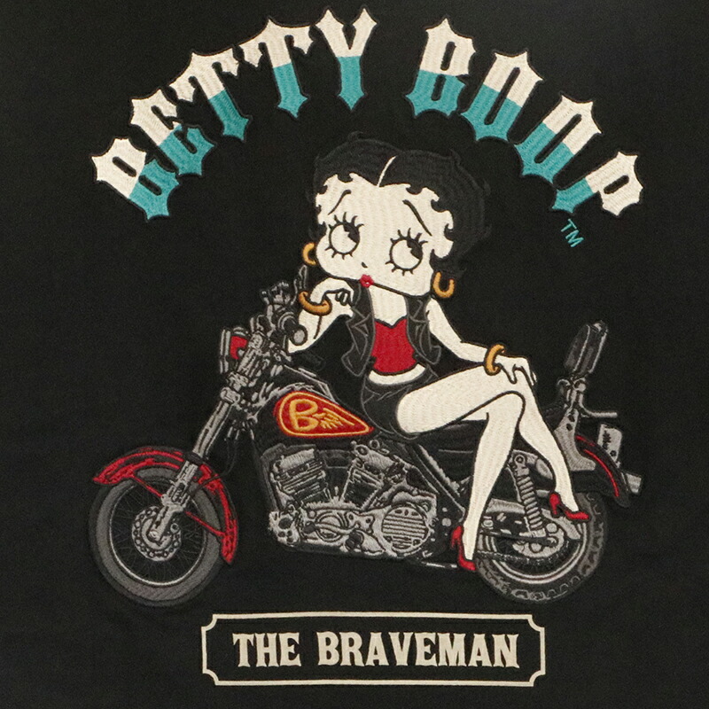 楽天市場】THE BRAVEMAN × BETTY BOOP ベティ × アメリカンバイク 刺繍