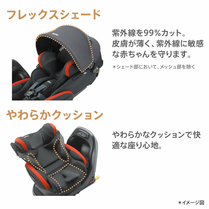 楽天市場】チャイルドシート アップリカ フラディア プラス[レッド