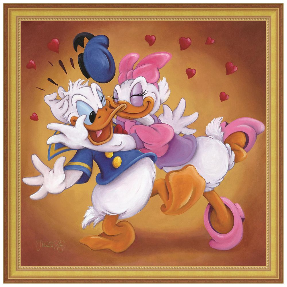 新品☆デイジーダック Daisy Duck アヒル デイジー ダック 油絵風 絵