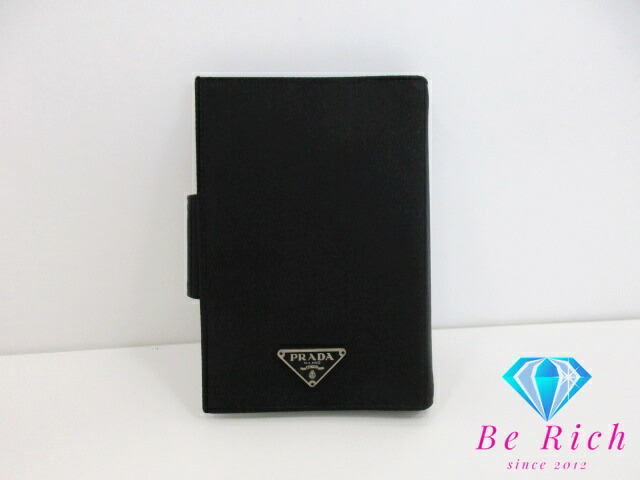 楽天市場】プラダ PRADA ポコノ 6穴 手帳 カバー 黒 ブラック ナイロン