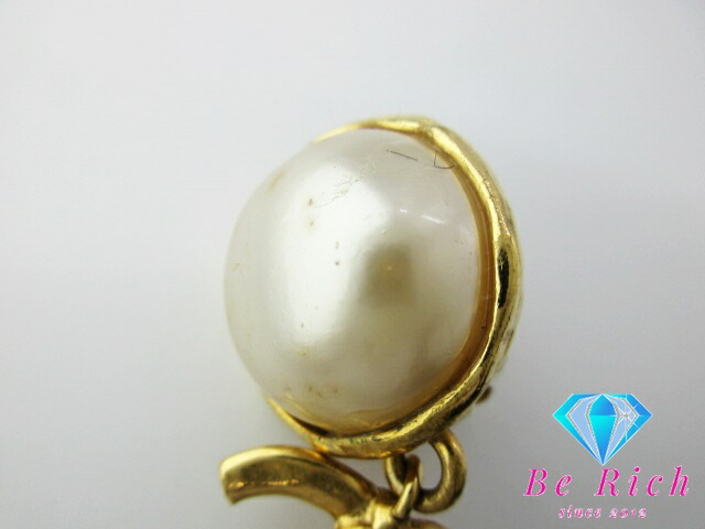 楽天市場】シャネル CHANEL フェイク パール ココマーク イヤリング