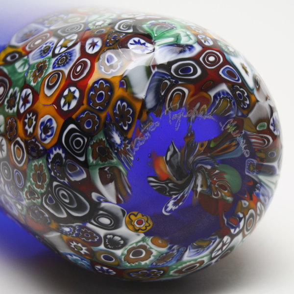 MURANO 大型 ムラノ ミルフィオリ 花瓶 オブジェ MURANO ムラノ 金彩