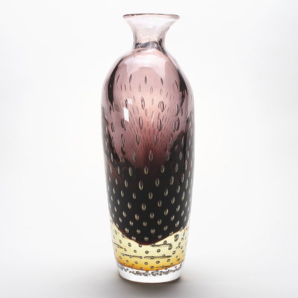 ベネチアンガラス ムラーノグラス レース柄 花瓶 ヴェネチアングラス