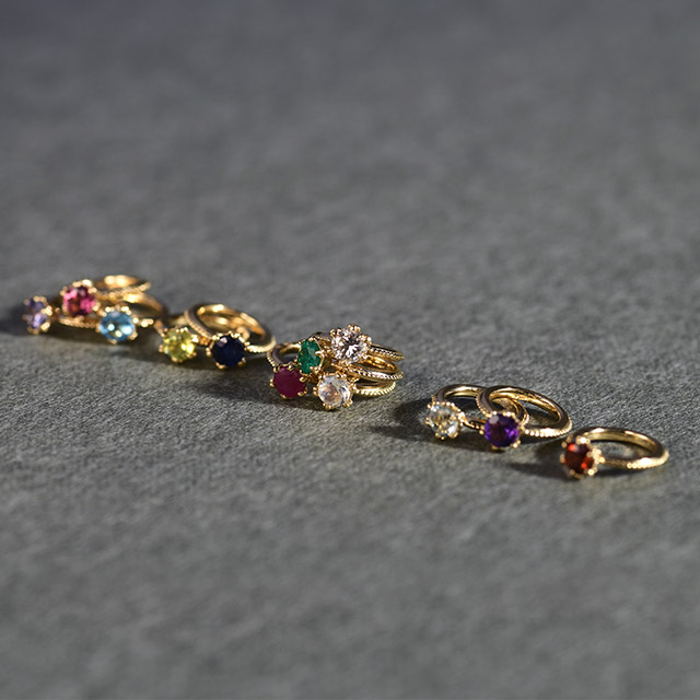 楽天市場】K18ダイヤモンドベビーリング 【刻印可】 precious baby