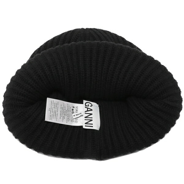 楽天市場】ガニー 帽子 ニット帽 ビーニー ブラック レディース GANNI