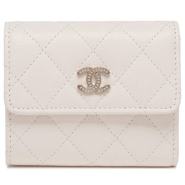 楽天市場】シャネル 三つ折り財布 ココマーク CCマーク ホワイト