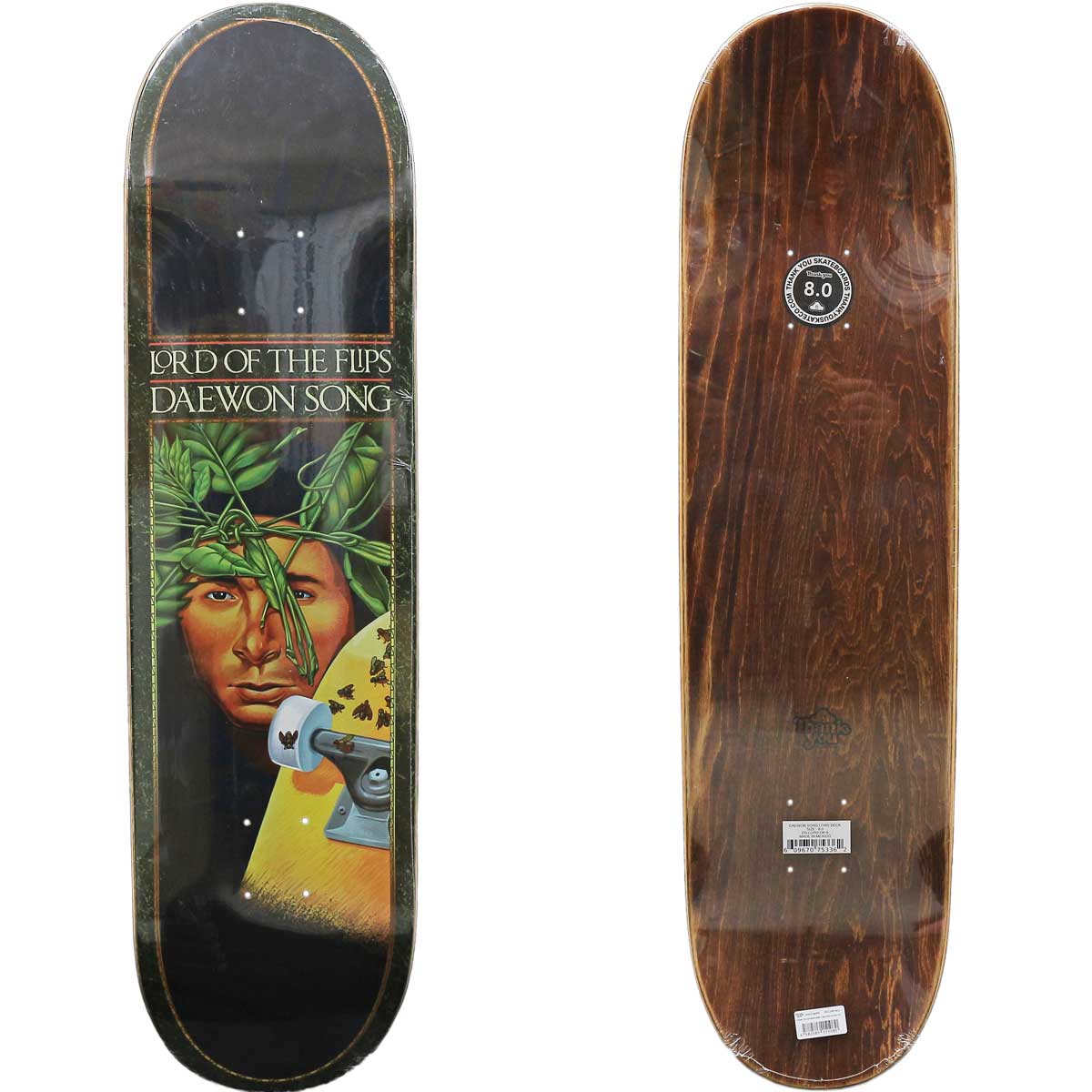 楽天市場】【ラスト1本】 サンキュー 8.0インチ スケボー デッキ Thank