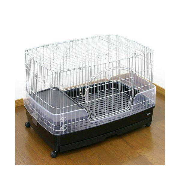 楽天市場】うさぎケージ マルカン クリアケージ M （82×56．5