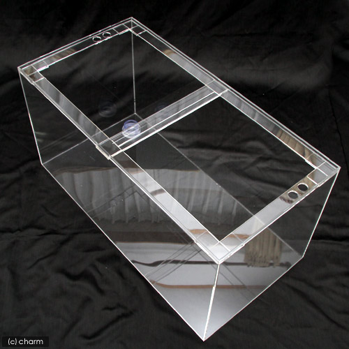 楽天市場】水槽 アクリル水槽 オーバーフロー透明3重管（600