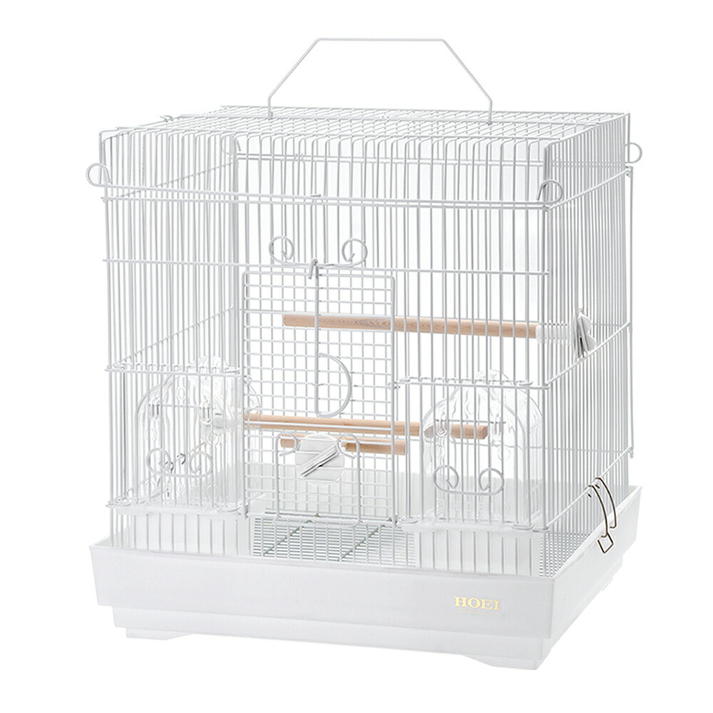 楽天市場】鳥かご HOEI 40手のりP ホワイト （39．6×29