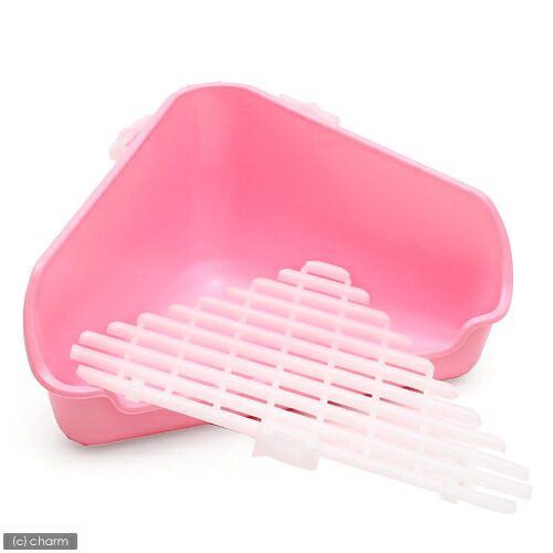 楽天市場】三晃商会 うさぎの三角トイレ ピンク うさぎ用トイレ 関東