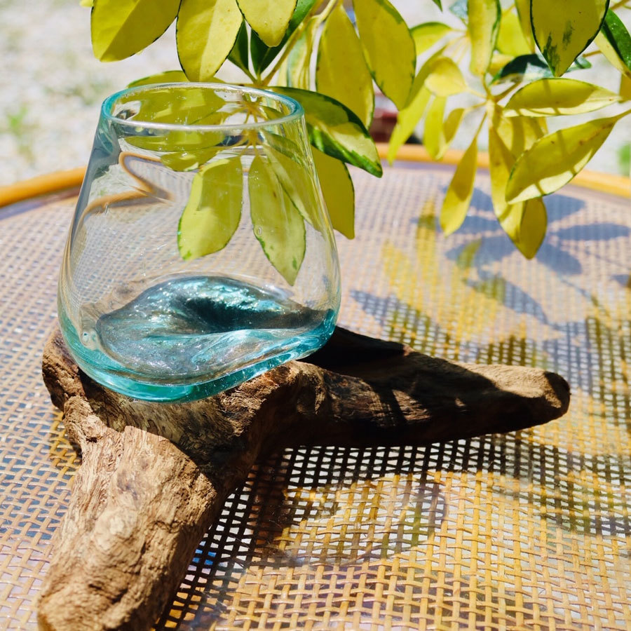 楽天市場】流木 ガラス ギフト 【 流木ガラス オブジェ 小 】ガラス