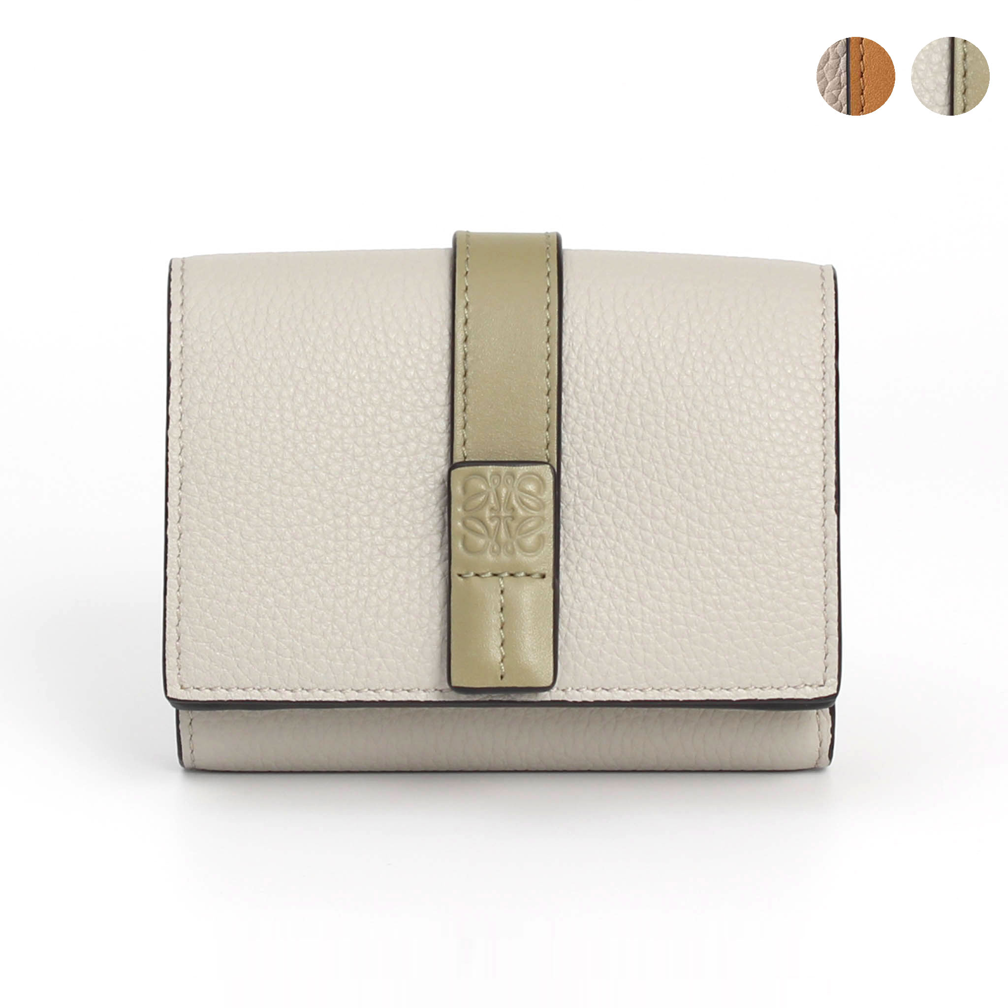 LOEWE ベージュ 三つ折り財布 保存袋付き 【公式通販】