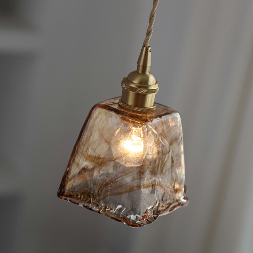 楽天市場】ペンダントライト ガラス おしゃれ 天井照明 LED 照明器具