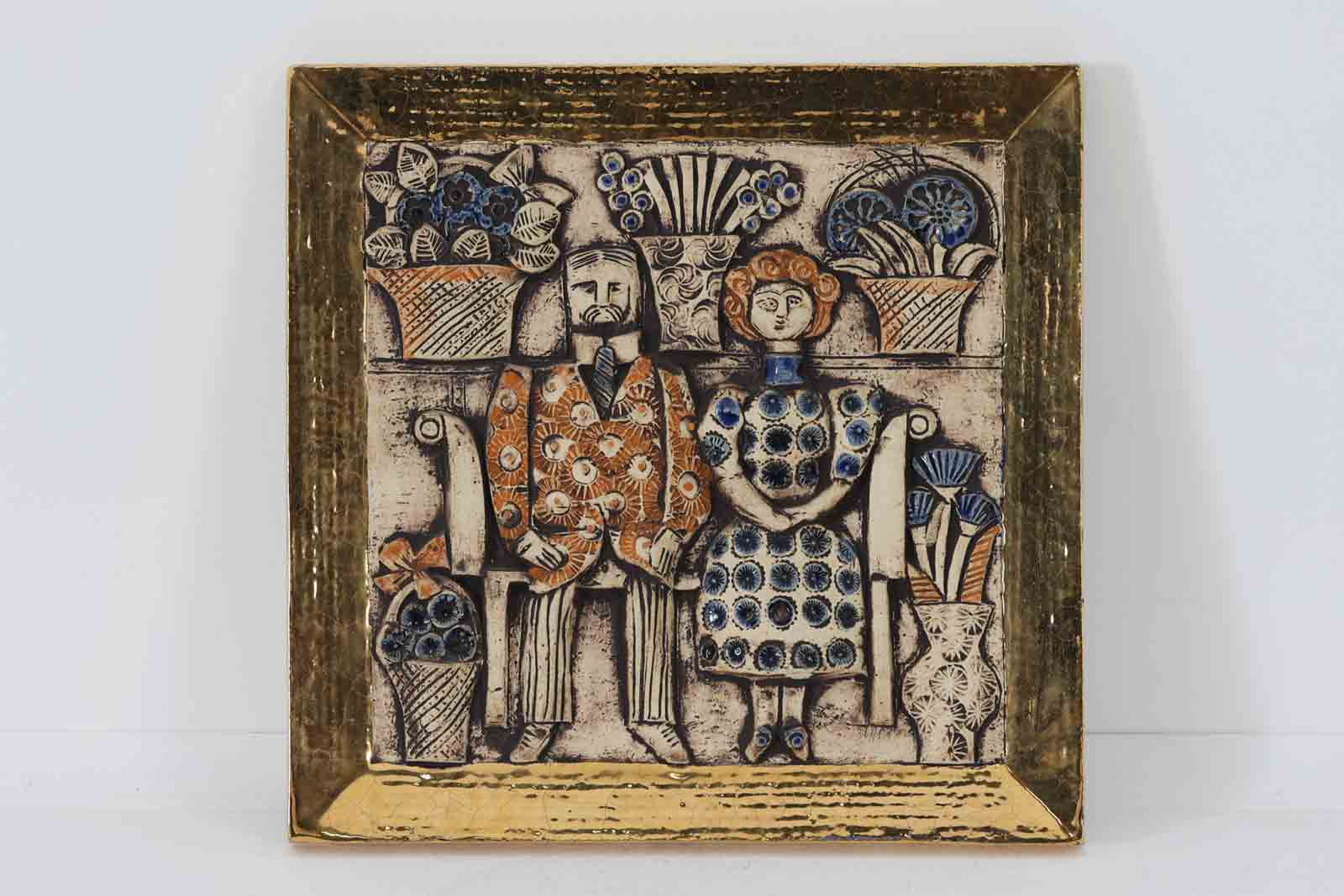 リサラーソン 陶板 Lisa Larson/リサ・ラーソン】レア陶板 Venedig