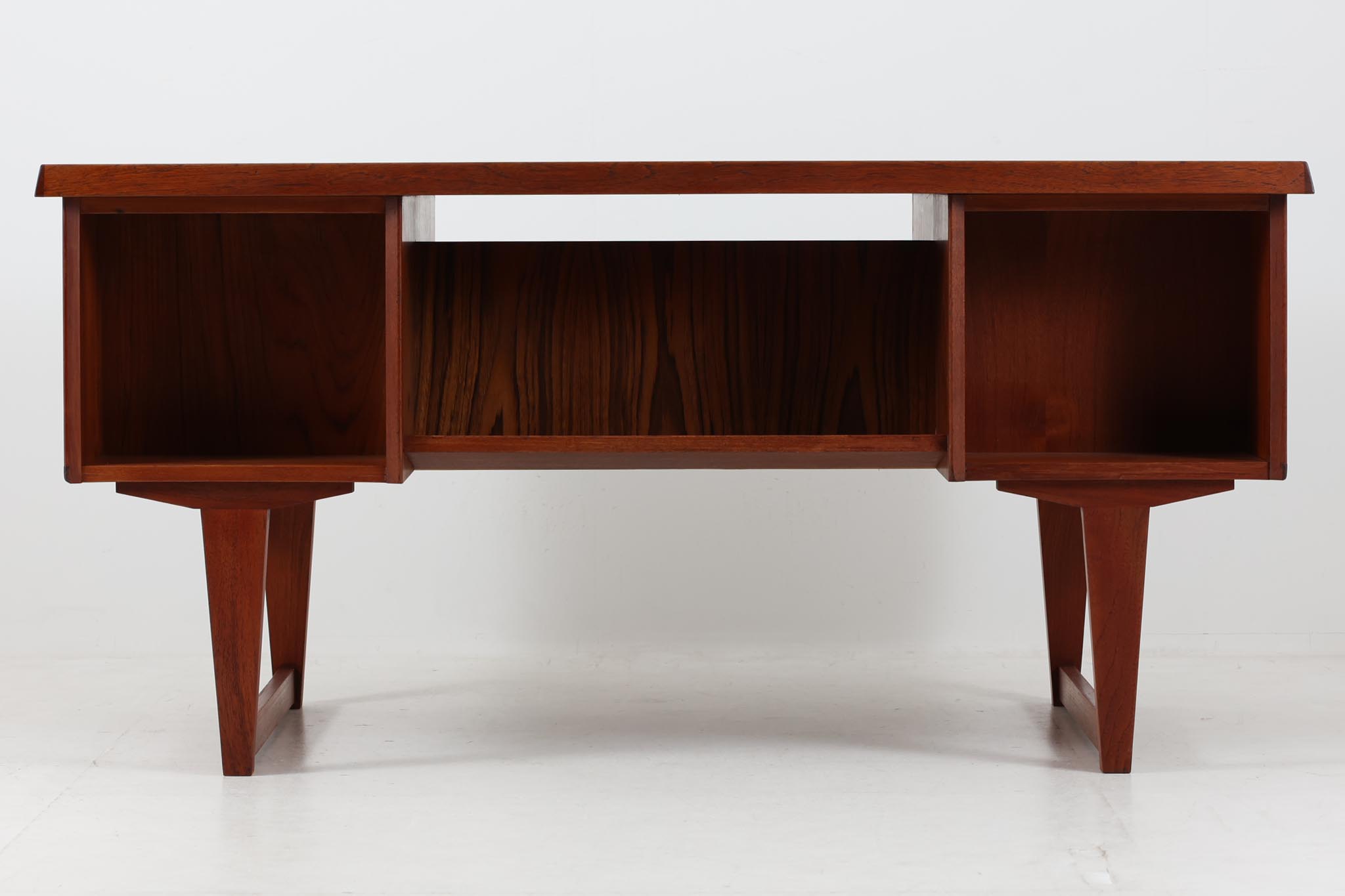 楽天市場】デンマーク製 両袖デスク チーク材 北欧家具ビンテージ