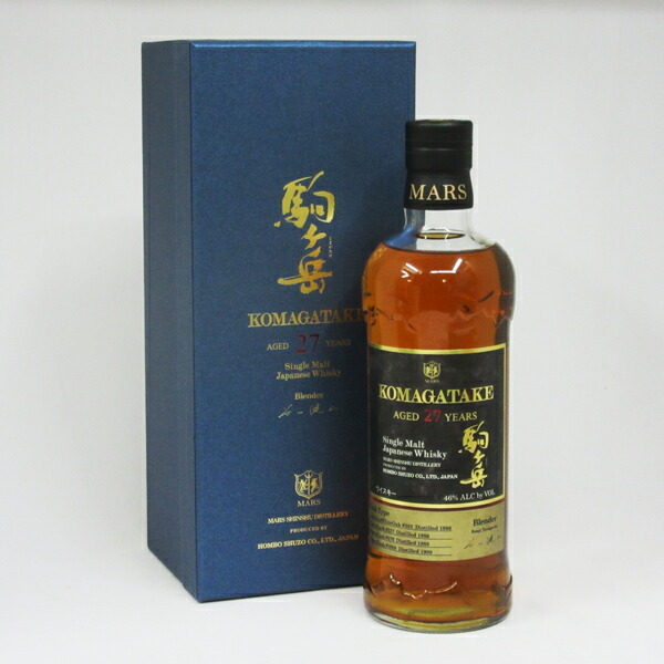 楽天市場】シングルモルト 駒ヶ岳 27年 46度 700ml （専用BOX入