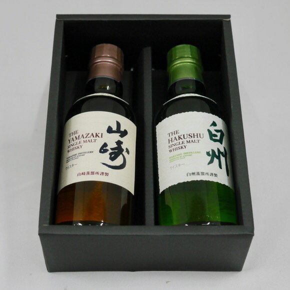 山崎・白州 シングルモルトウイスキー 180ml 2✕2本セッ