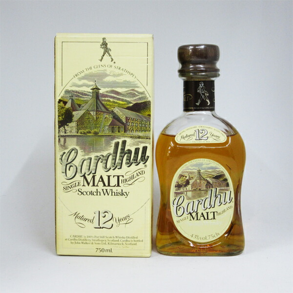 楽天市場】【レトロ】【オールドボトル】Cardhu（カーデュ） 12年 43度
