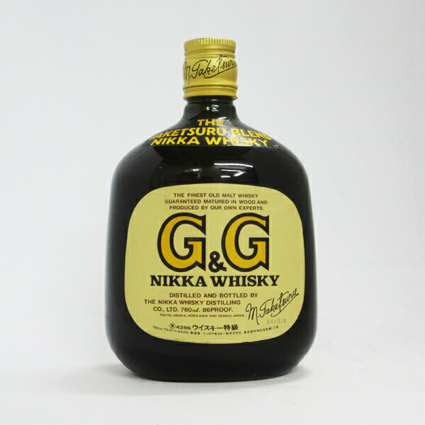 楽天市場】【レトロ：特級表示】ニッカウヰスキー G&G 黒びん 43度