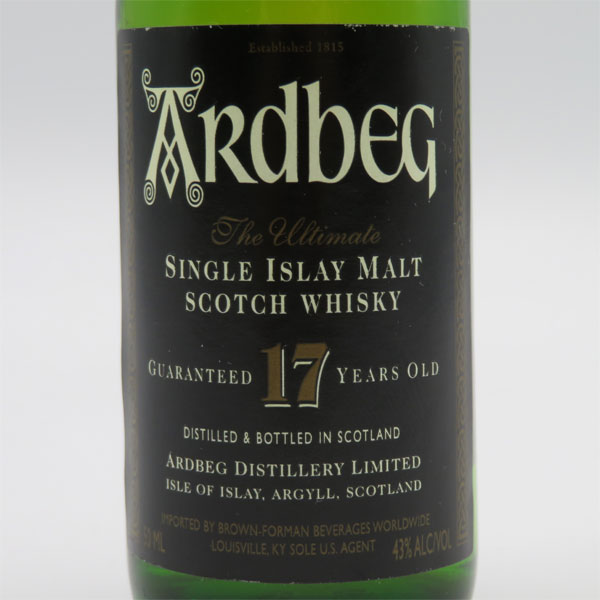 キ*ン様 アードベック17年【旧ボトル】30年以上前のスコッチウイスキー