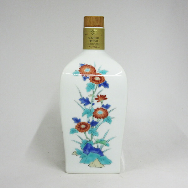 サントリー ウイスキー 山崎 ピュアモルト 錦菊梅竹文 有田焼 陶器
