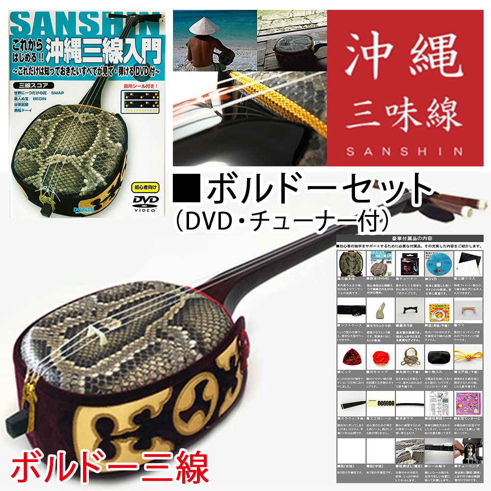 ベスト 本皮 三線 美品！ケース+ウマ+バチ付き 沖縄三線 三線 ケース