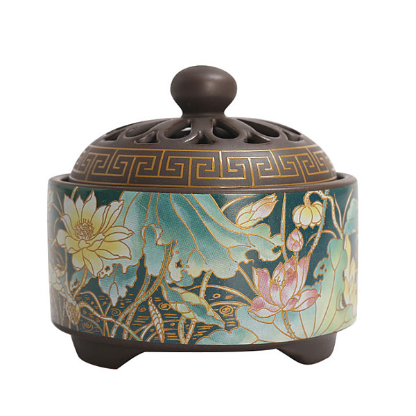 楽天市場】香炉 彩花 蓋付 中国製 : 中華の扉