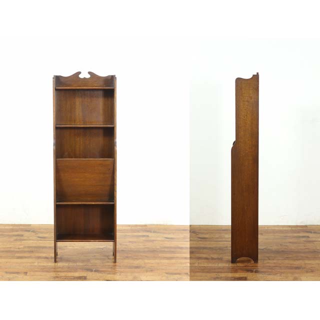 1174 ヴィンテージ ブックラック ケース 収納棚 本立て 古家具 レトロ