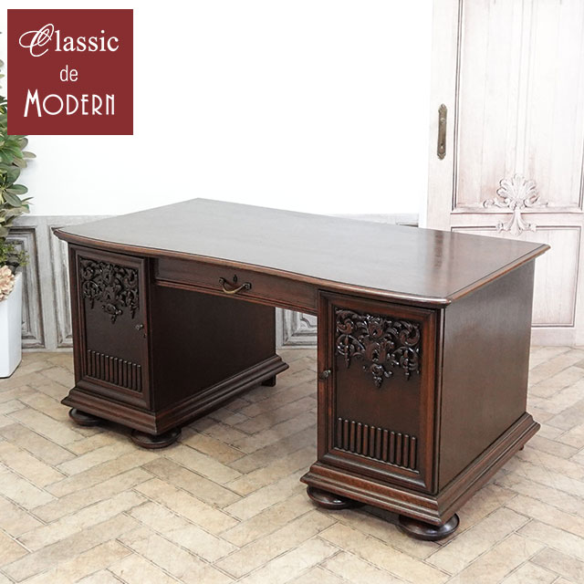 すみさん商品 アンティークテイスト デスク 送料込み すみさん商品