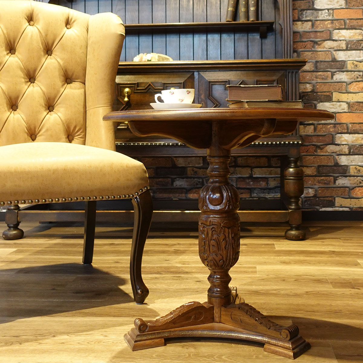 アメリカ家具，thomusvilleアンティーク サイドテーブル引き出し付き