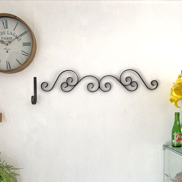 楽天市場】壁飾り アンティーク アイアン インテリア 横長 エレガント