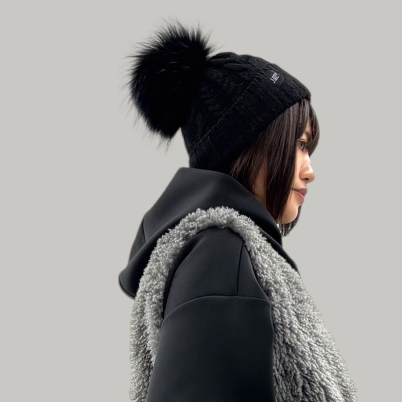 楽天市場】ayane(アヤン）ラクーンボンボンニット帽 875822 ニット帽