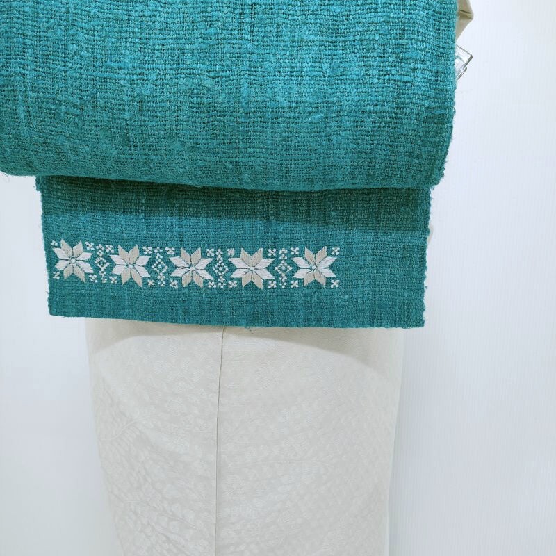 楽天市場】貴久樹 名古屋帯 刺繍 カティヤ 野蚕紬 八寸名古屋帯