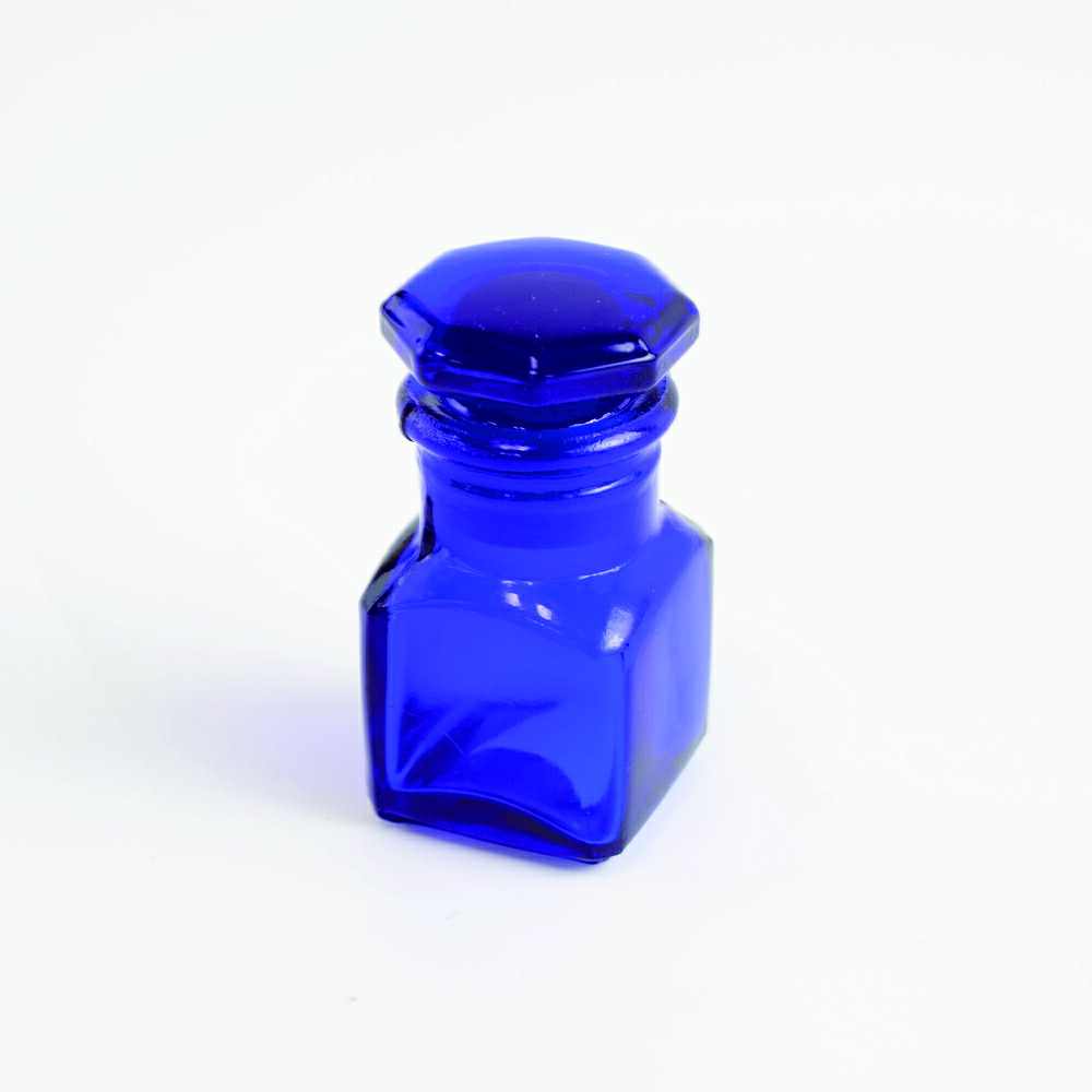 楽天市場】堀内製作所 歯科用ガラス リーグラス レトロ薬瓶 ブルー 縦