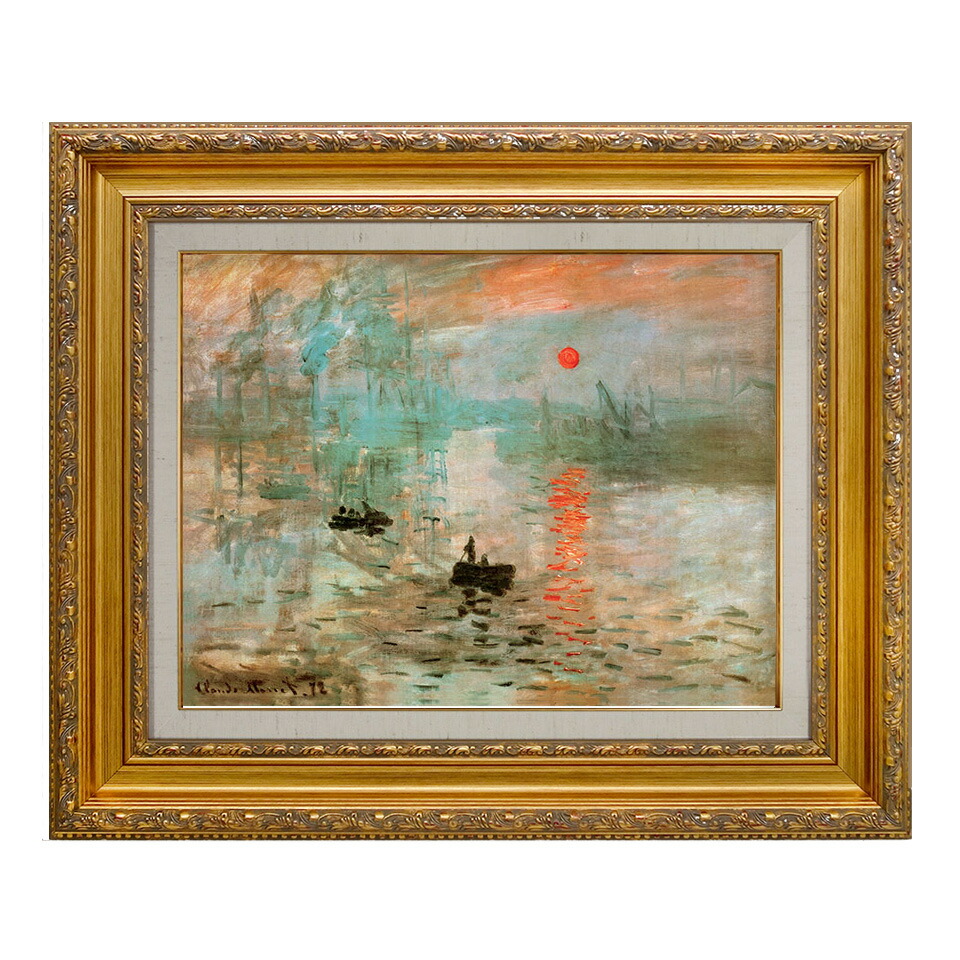モーリスマルタン印象派風景画 金色フレーム付き15F モーリスマルタン