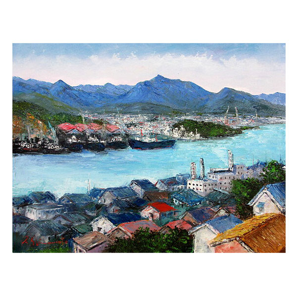 油絵 「ゴールドコースト」 風景画 8号 額装なし 【公式通販】