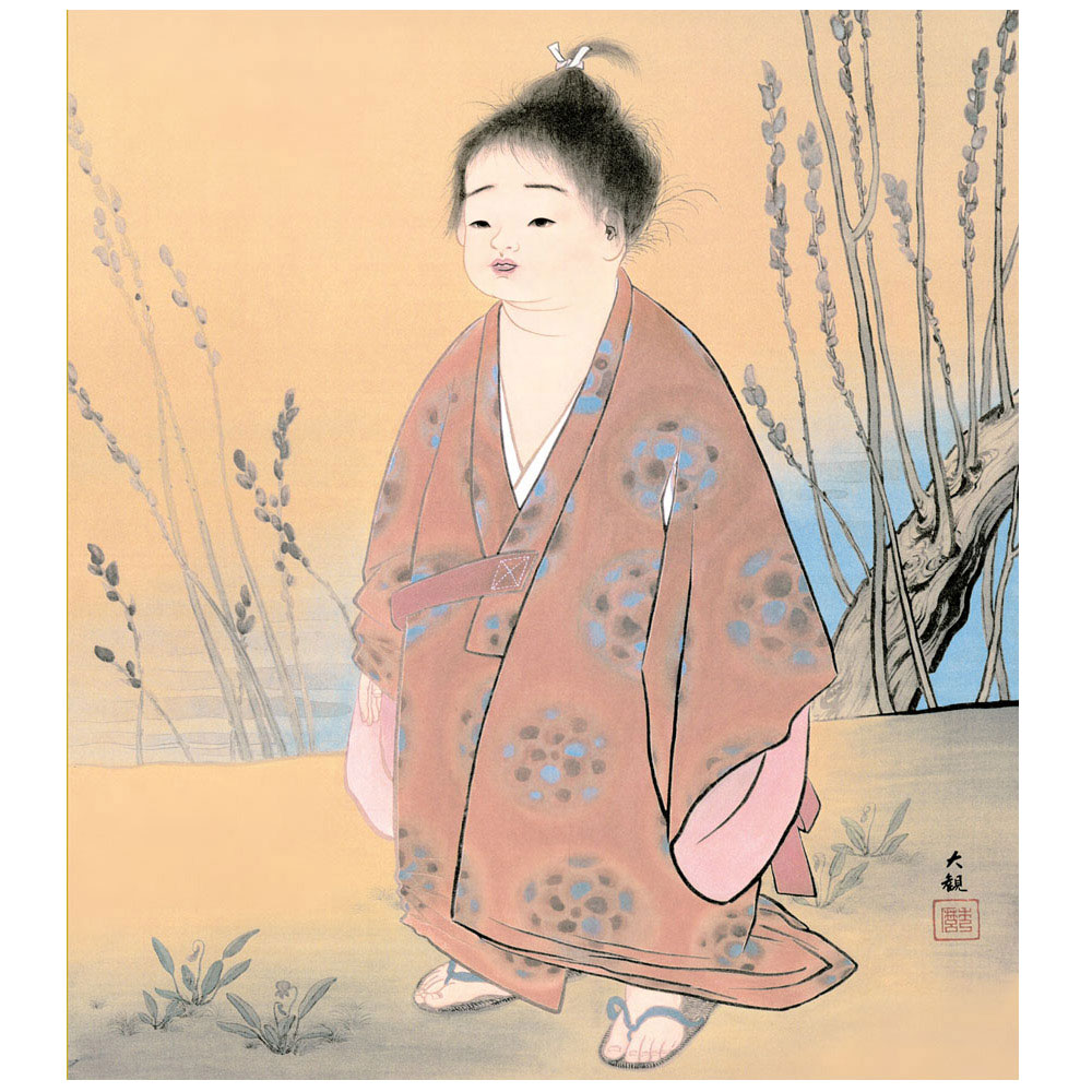 楽天市場】掛軸 モダン掛け 横山大観 「無我」 高精細工芸画＋手彩