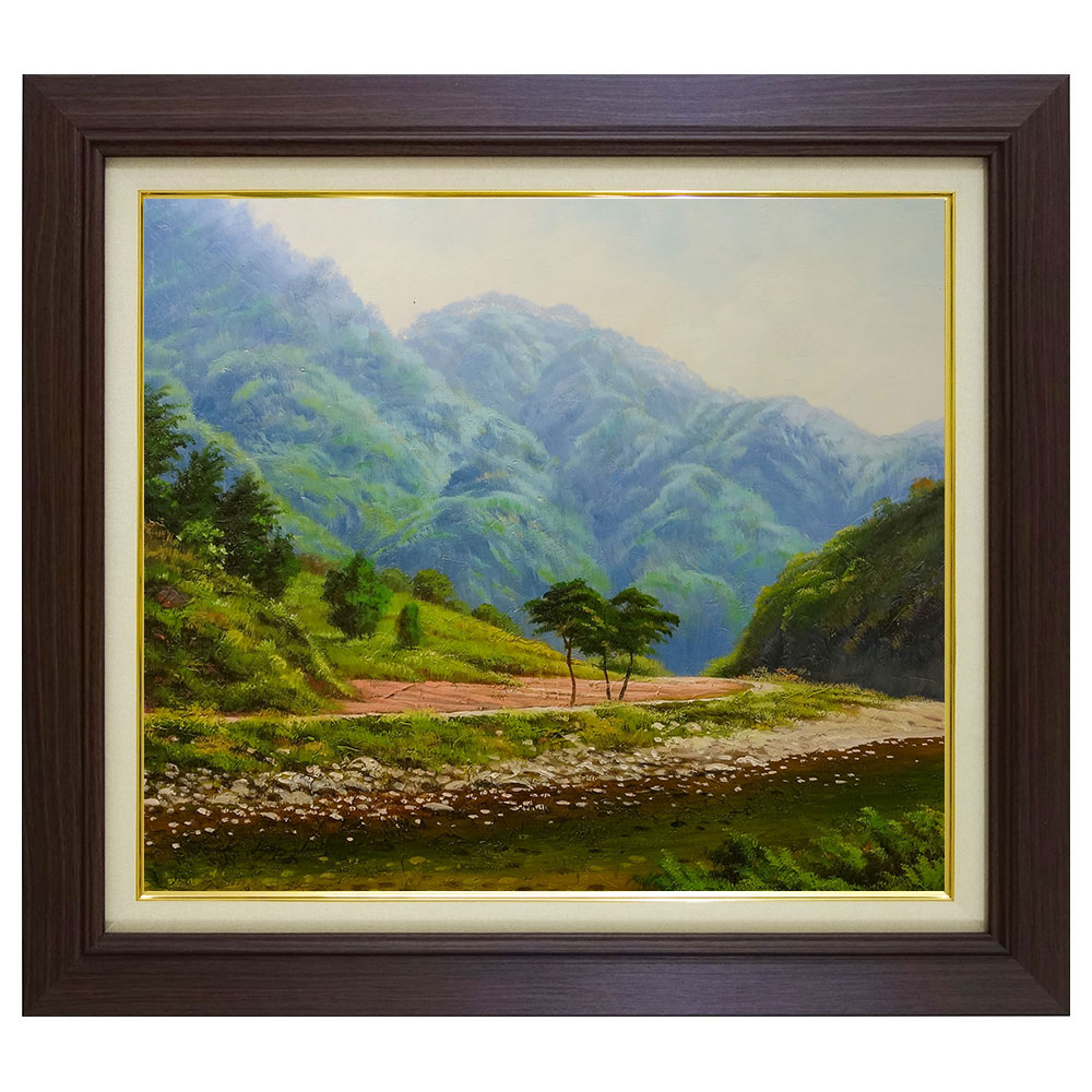 水彩画】三水公平/ヒマラヤ/ネパール/真作/絵画/額付き/山脈/山 水彩画