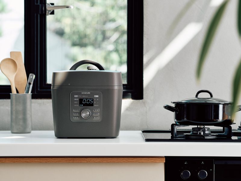 楽天市場】コイズミ マイコン電気圧力鍋 KSC-3503/H グレー 送料無料
