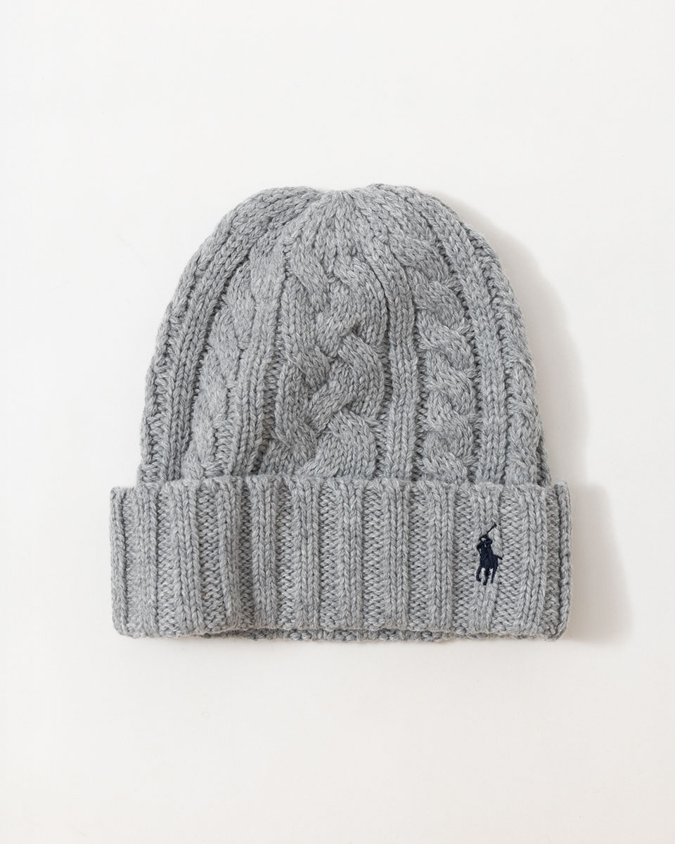 楽天市場】ポロ ラルフローレン ケーブル編み ニット帽 POLO