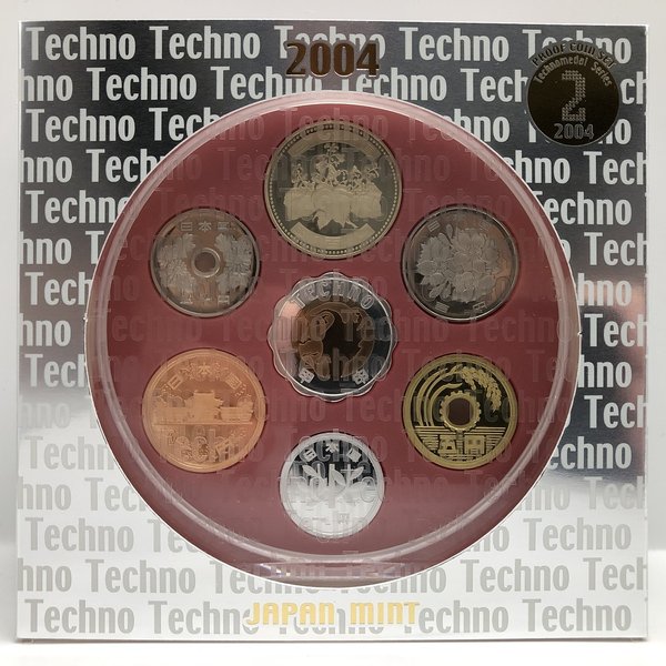 シンガポール造幣局 スターリングシルバープルーフコインセット 2004