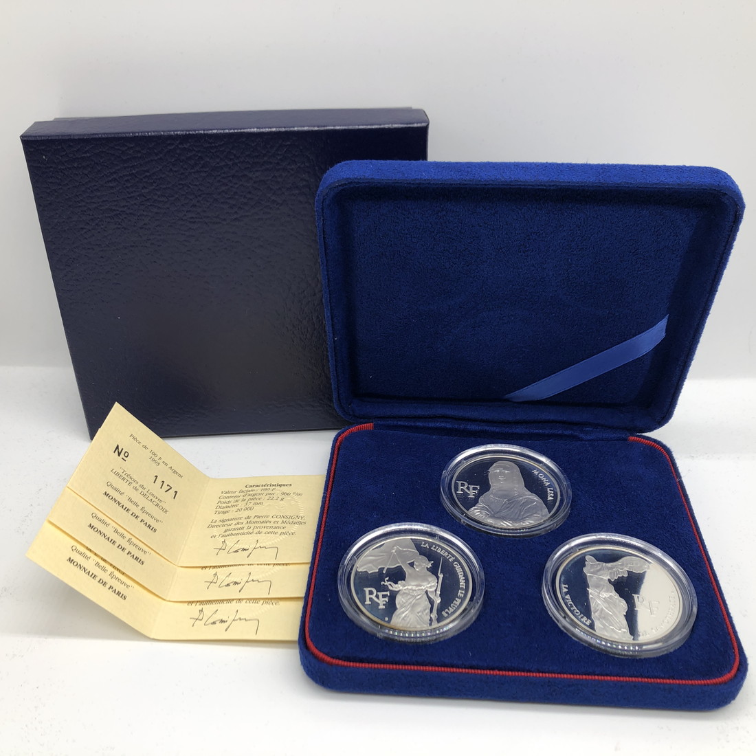 楽天市場】FRANCE フランス 100フラン プルーフ銀貨 3点セット 1993