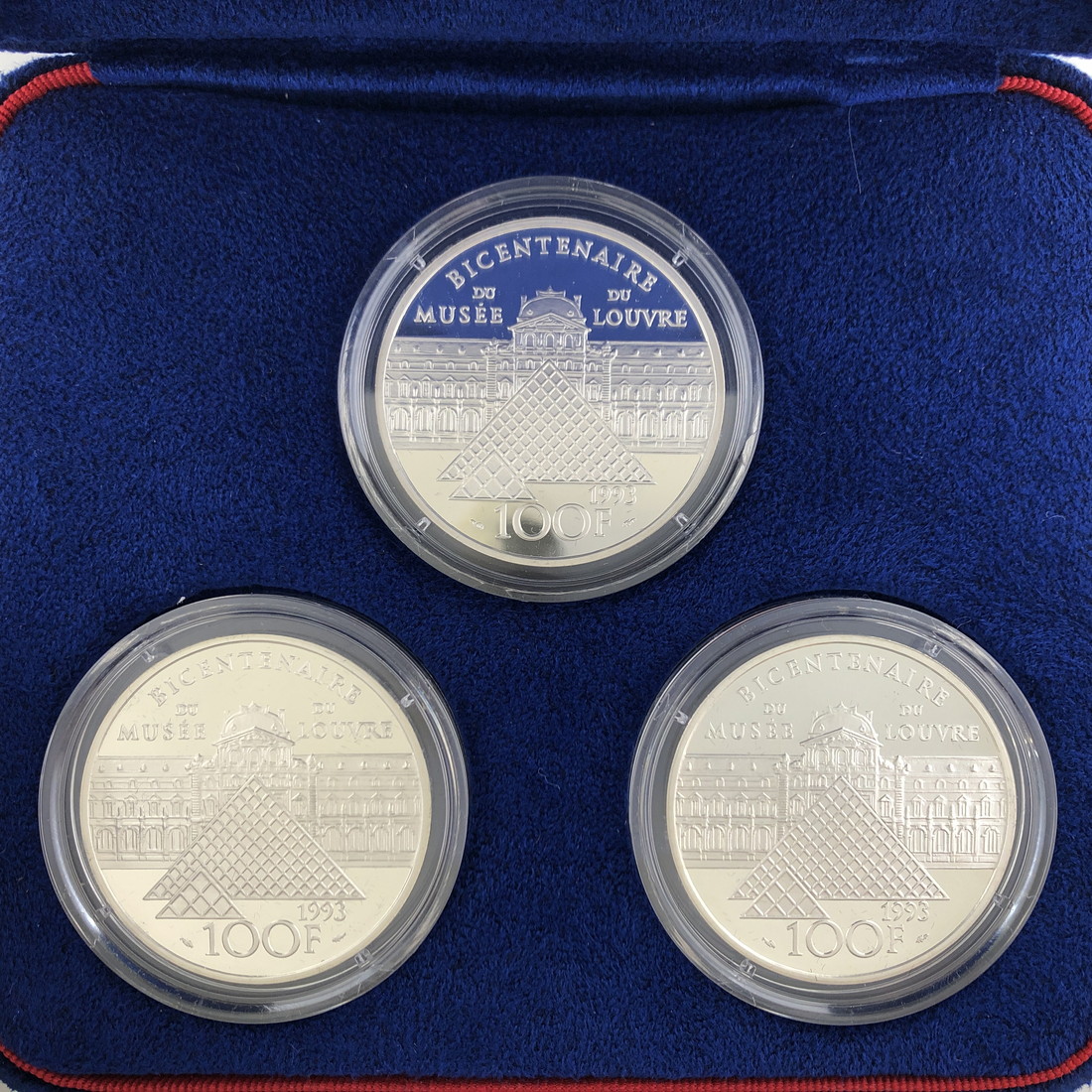 楽天市場】FRANCE フランス 100フラン プルーフ銀貨 3点セット 1993